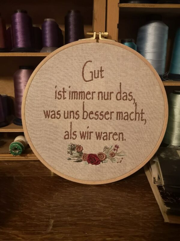 Wandbild mit Sinnspruch  Erich Limpach