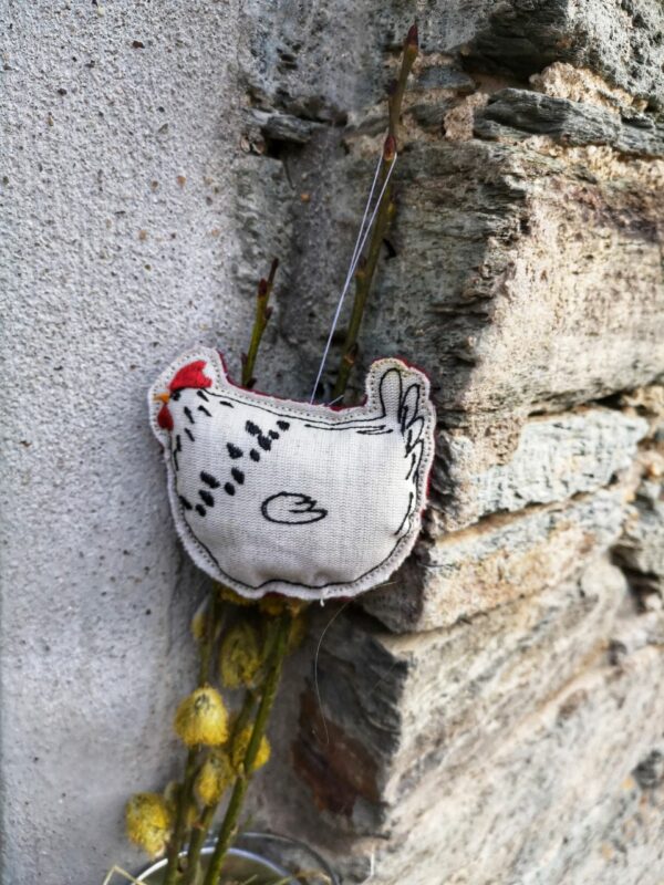 Ostaraanhänger - limitiert -  Huhn leinen – Bild 4