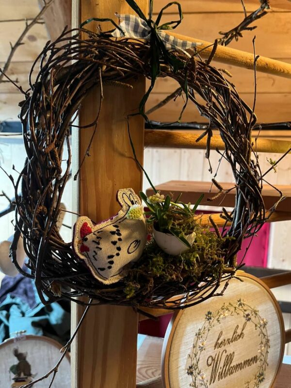 Ostaraanhänger - limitiert -  Huhn leinen – Bild 5