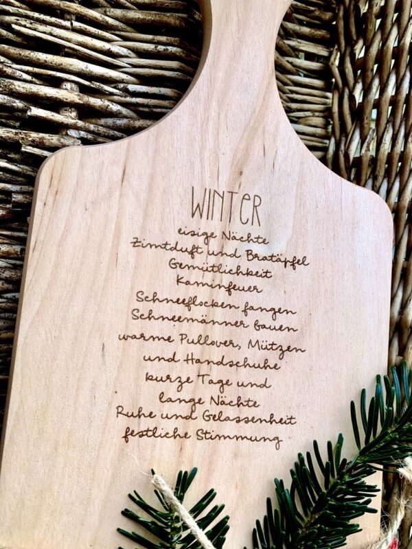 Julbrettchen Winter – Bild 2