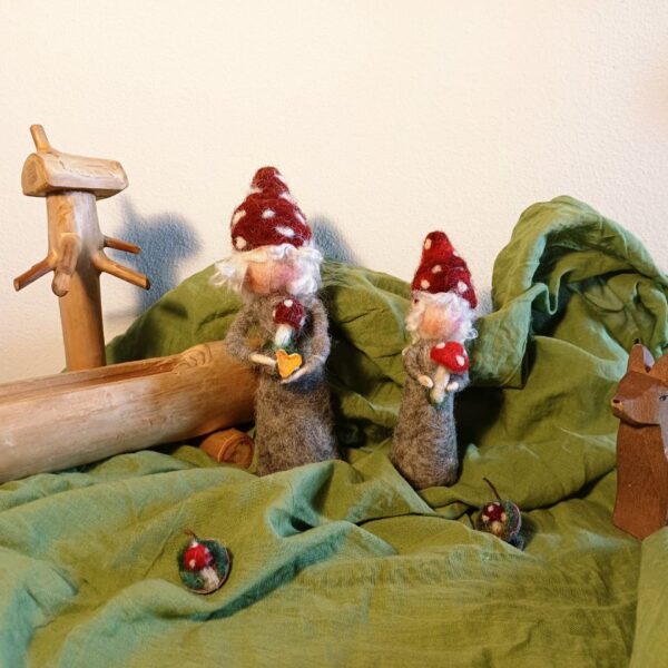 Filzfigur kleiner Fliegenpilz